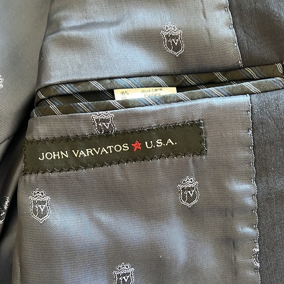 Nwt $498 JOHN VARVATOS STAR U.S.A. Navy Basic SS sport coat plain weave wise 38R - Picture 17 of 17